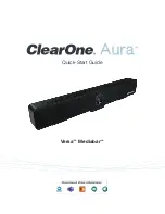 ClearOne Versa Mediabar Aura Quick Start Manual предпросмотр