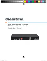 Предварительный просмотр 1 страницы ClearOne VIEW Lite DJ100 Quick Start Manual