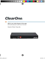 Предварительный просмотр 1 страницы ClearOne VIEW Lite EJ100 Quick Start Manual