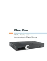 Предварительный просмотр 1 страницы ClearOne VIEW Pro D110 Installation And User Manual