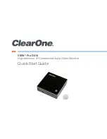 ClearOne VIEW Pro D210 Quick Start Manual preview