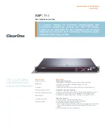 Предварительный просмотр 1 страницы ClearOne XAP TH2 Datasheet