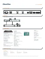 Предварительный просмотр 2 страницы ClearOne XAP TH2 Datasheet