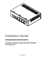 Preview for 1 page of ClearPix CPX-ENC40-H2 Installation Manual