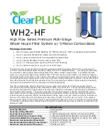 Предварительный просмотр 1 страницы ClearPlus WH2-HF Manual