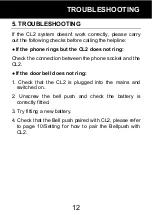 Preview for 14 page of ClearSound CL2L User Manual