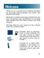 Preview for 2 page of ClearSounds ClearBlue User Manual