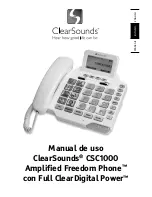 Preview for 61 page of ClearSounds Freedom Phone CSC1000 Operating Manual