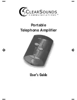 Предварительный просмотр 1 страницы ClearSounds Portable Telephone Amplifier User Manual