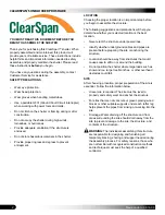 Предварительный просмотр 2 страницы ClearSpan 103564 Instruction Manual