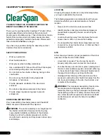 Предварительный просмотр 2 страницы ClearSpan 105680 Manual