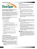 Preview for 2 page of ClearSpan 106181 Manual