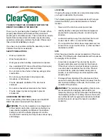 Предварительный просмотр 2 страницы ClearSpan 106772 Manual