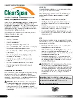 Предварительный просмотр 2 страницы ClearSpan 107764 Instruction Manual