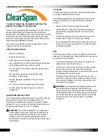 Предварительный просмотр 2 страницы ClearSpan 107769 Manual