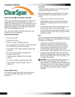 Предварительный просмотр 2 страницы ClearSpan 107771 Manual