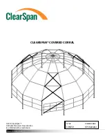 ClearSpan COVERED CORRAL Manual preview