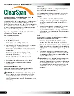 Preview for 2 page of ClearSpan PB00400R4 Manual