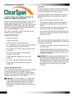 Preview for 2 page of ClearSpan PB00826R3 Instructions Manual