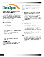 Preview for 2 page of ClearSpan PB03020R4 Instruction Manual