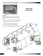 Preview for 6 page of ClearSpan Round Style Mini Garage Manual