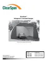 Preview for 1 page of ClearSpan Solarguard PB01400R4 Manual