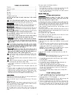 Предварительный просмотр 2 страницы ClearStream P10D Owner'S Manual