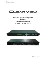 Preview for 1 page of ClearView HD168Bi User Manual