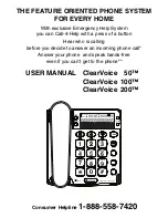 ClearVoice 100 User Manual предпросмотр