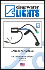 ClearWater Lights CANopener Manual предпросмотр