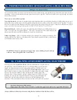 Preview for 13 page of ClearWater AQUA ELITE 50 Installation & Care Manual