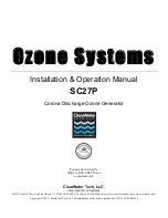 Предварительный просмотр 1 страницы ClearWater SC27P Installation & Operation Manual