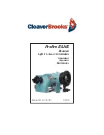 Cleaver-Brooks Profire E Series Installation Operation & Maintenance preview