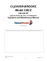 Предварительный просмотр 3 страницы CleaverBrooks CBLE Operation And Maintenance Manual