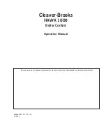 Предварительный просмотр 3 страницы CleaverBrooks Hawk 1000 Operation Manual