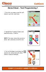 Предварительный просмотр 12 страницы Cleco CellCore mPro200GC Pocket Manual
