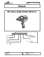 Cleco WP-2060B SERIES IMPACTS Operation & Service Manual preview