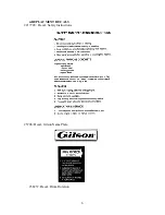 Предварительный просмотр 7 страницы Cleform Gilsom Mixers 59016A Operator'S Manual & Parts Manual