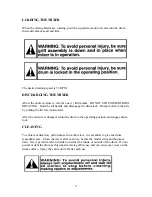 Предварительный просмотр 9 страницы Cleform Gilson 600MP Operator'S Manual & Parts Manual