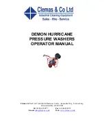 Предварительный просмотр 1 страницы Clemas & Co DEMON HURRICANE Operator'S Manual