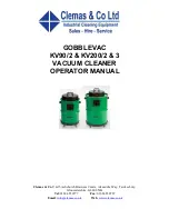 Preview for 1 page of Clemas & Co KV90/2 Operator'S Manual