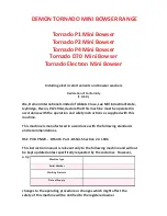 Предварительный просмотр 2 страницы Clemas & Co Tornado D70Mini Bowser Operator'S Manual