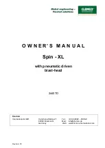 Предварительный просмотр 1 страницы Clemco Spin - XL Owner'S Manual