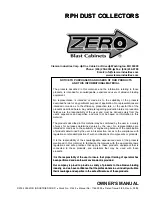 Clemco ZERO RPH Owner'S Manual preview