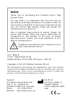 Предварительный просмотр 2 страницы Clements SUC 81030 User Manual