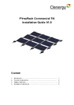 Предварительный просмотр 1 страницы Clenergy PV-ezRack Commercial Tilt Installation Manual