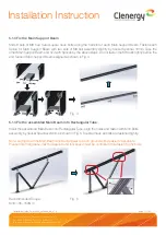 Предварительный просмотр 12 страницы Clenergy PV-ezRack ezShade Series Planning And Installation