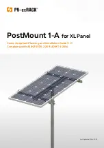 Clenergy PV-ezRack PostMount 1-A Code-Compliant Planning And Installation Manual preview