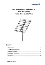 Clenergy PV-ezRack PostMount 4-A Installation Manual предпросмотр