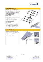 Preview for 12 page of Clenergy PV-ezRack PostMount 4-A Installation Manual